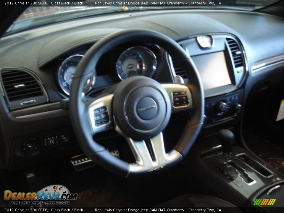 2012 Chrysler 300 SRT8 Gloss Black / Black Photo #12