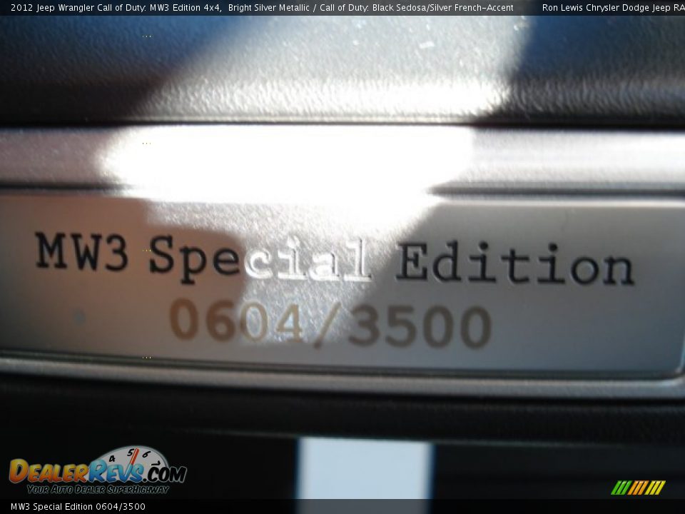 MW3 Special Edition 0604/3500 - 2012 Jeep Wrangler