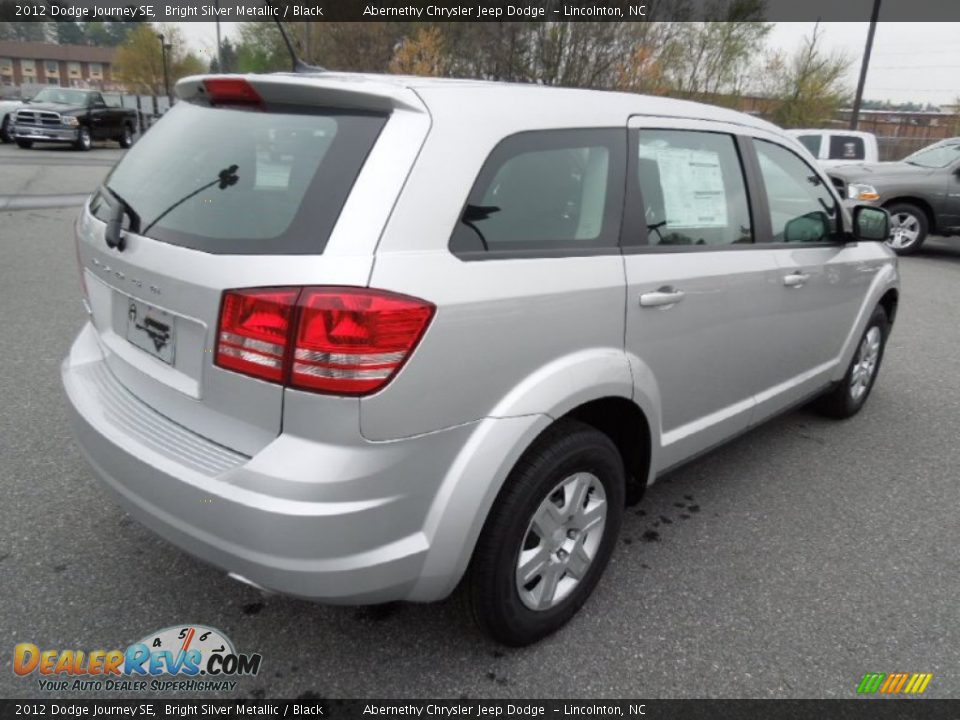 2012 Dodge Journey SE Bright Silver Metallic / Black Photo #4