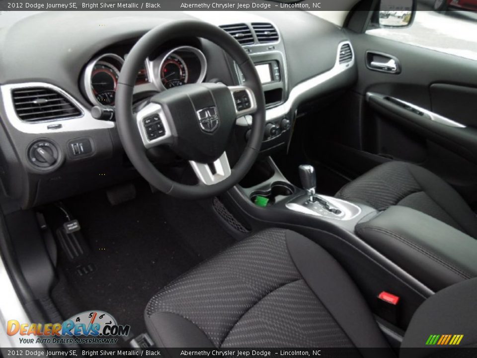 Black Interior - 2012 Dodge Journey SE Photo #29