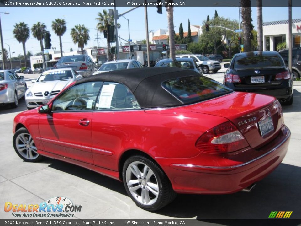 2009 Mercedes-Benz CLK 350 Cabriolet Mars Red / Stone Photo #4