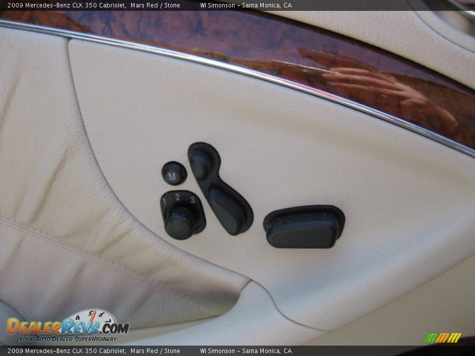 2009 Mercedes-Benz CLK 350 Cabriolet Mars Red / Stone Photo #7