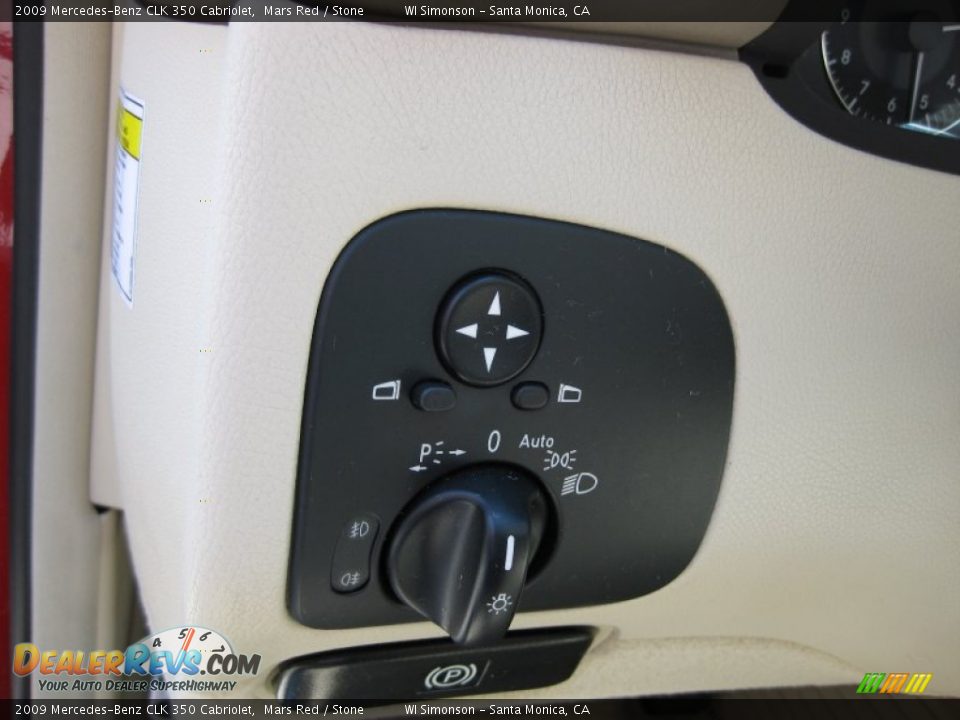 2009 Mercedes-Benz CLK 350 Cabriolet Mars Red / Stone Photo #9