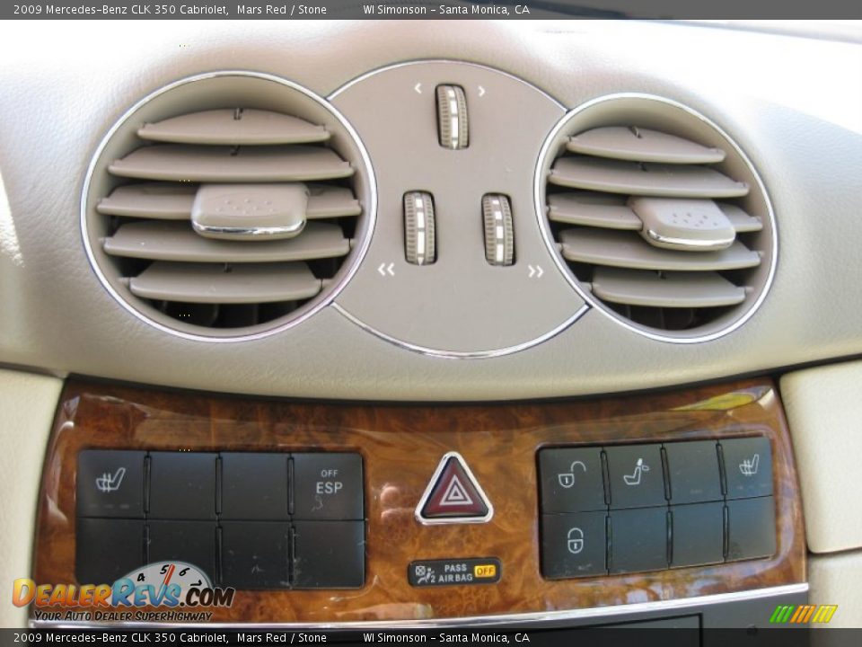 2009 Mercedes-Benz CLK 350 Cabriolet Mars Red / Stone Photo #13