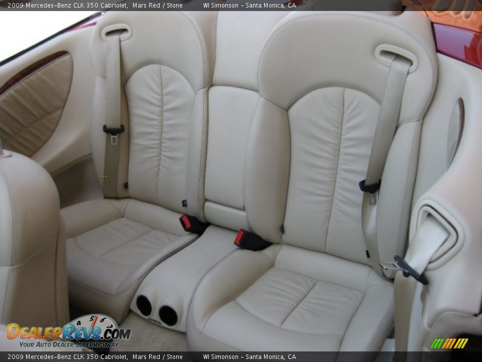 2009 Mercedes-Benz CLK 350 Cabriolet Mars Red / Stone Photo #19