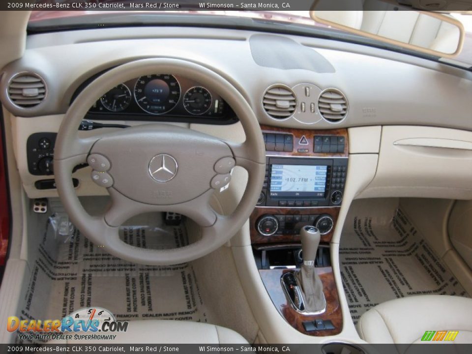 2009 Mercedes-Benz CLK 350 Cabriolet Mars Red / Stone Photo #21