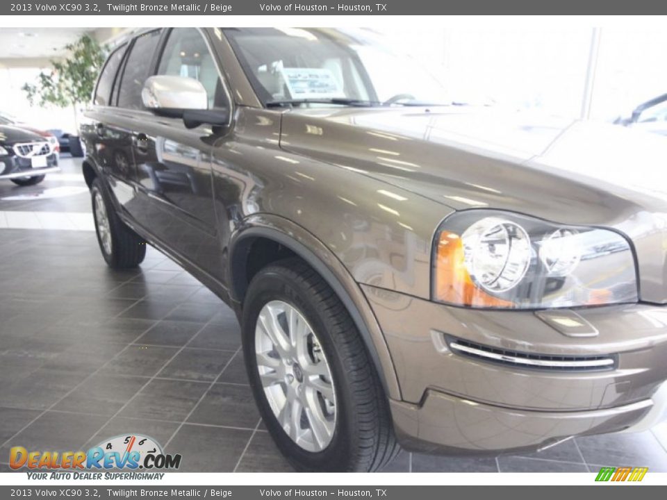 2013 Volvo XC90 3.2 Twilight Bronze Metallic / Beige Photo #16