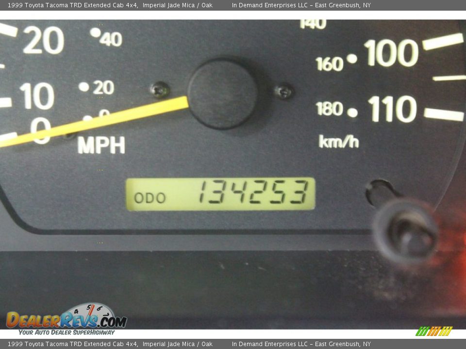 1999 Toyota Tacoma TRD Extended Cab 4x4 Imperial Jade Mica / Oak Photo #8
