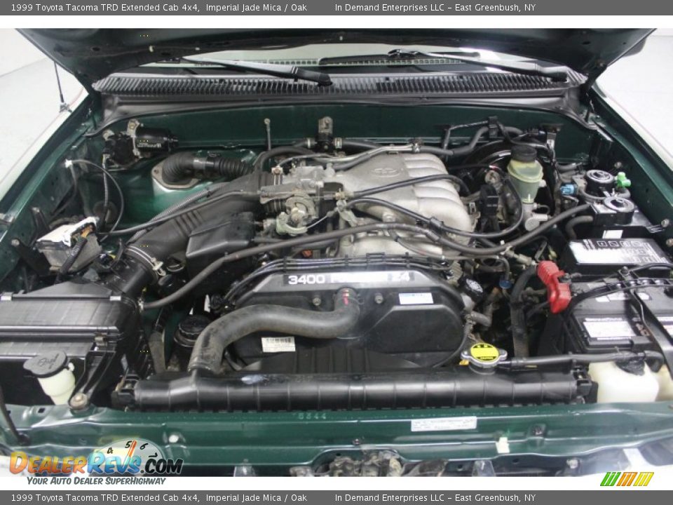 1999 Toyota Tacoma TRD Extended Cab 4x4 Imperial Jade Mica / Oak Photo #9