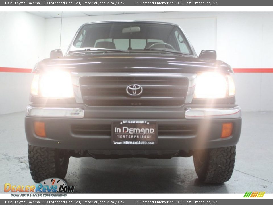 1999 Toyota Tacoma TRD Extended Cab 4x4 Imperial Jade Mica / Oak Photo #14