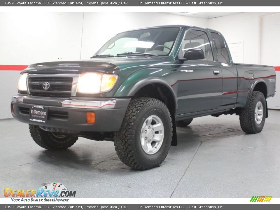 1999 Toyota Tacoma TRD Extended Cab 4x4 Imperial Jade Mica / Oak Photo #16