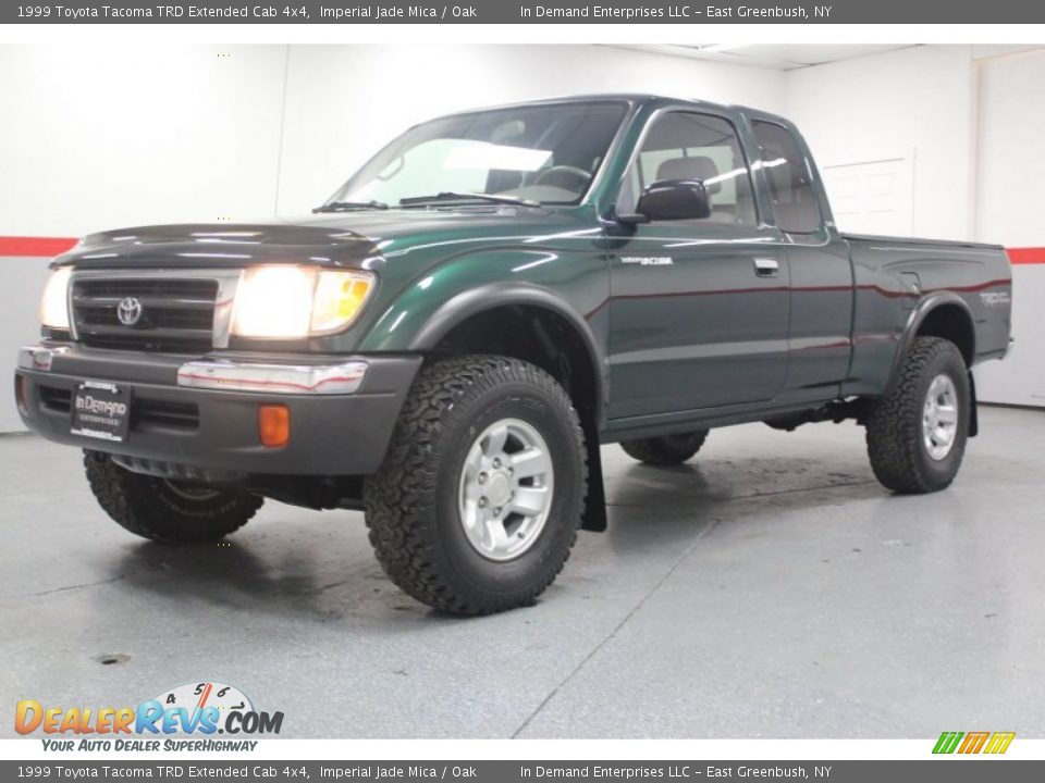 1999 Toyota Tacoma TRD Extended Cab 4x4 Imperial Jade Mica / Oak Photo #17