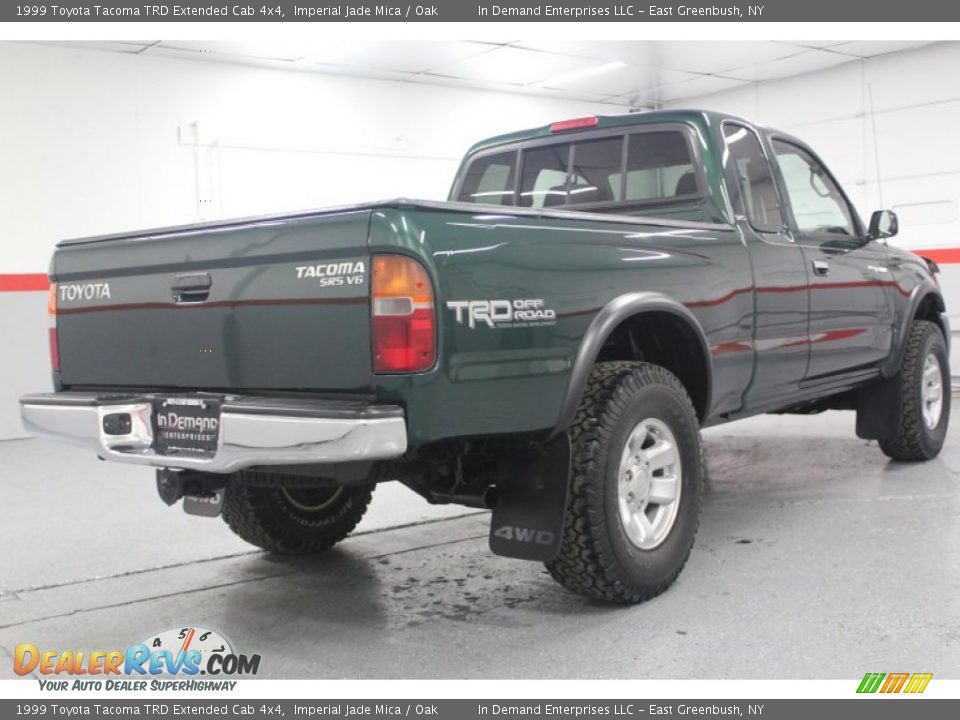 1999 Toyota Tacoma TRD Extended Cab 4x4 Imperial Jade Mica / Oak Photo #28