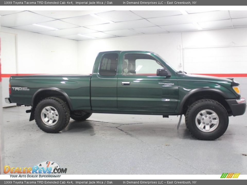 1999 Toyota Tacoma TRD Extended Cab 4x4 Imperial Jade Mica / Oak Photo #30