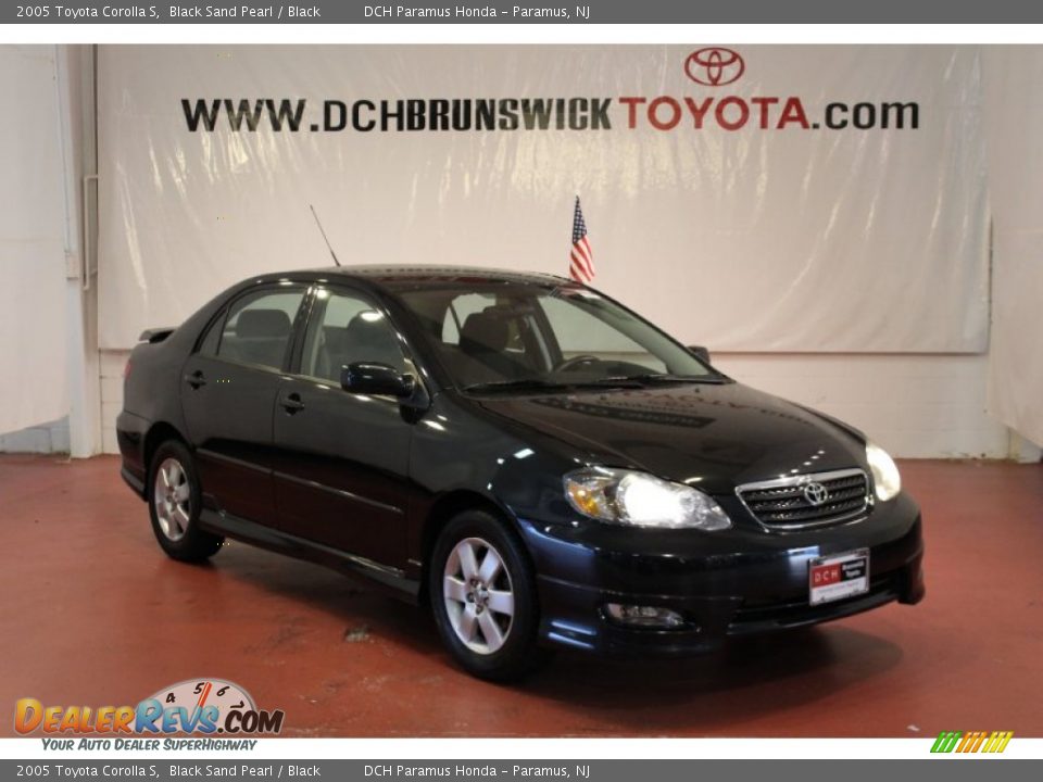 2005 Toyota Corolla S Black Sand Pearl / Black Photo #4