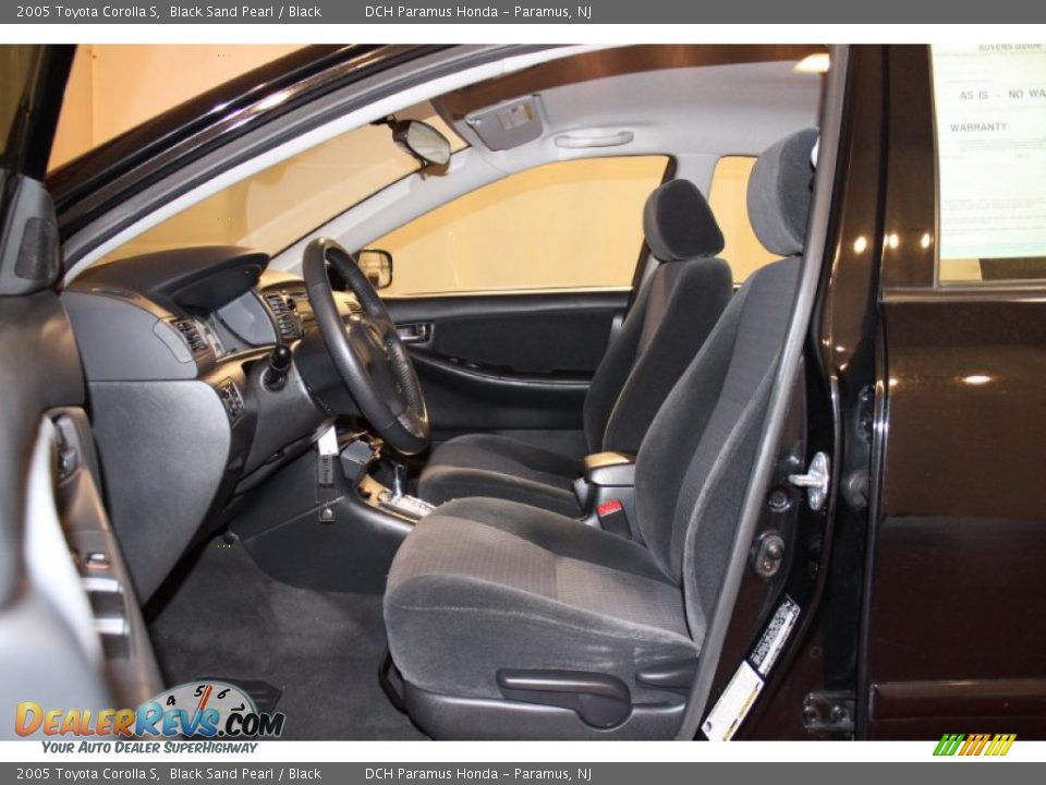 2005 Toyota Corolla S Black Sand Pearl / Black Photo #10