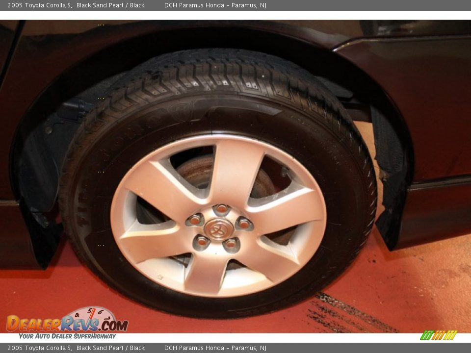 2005 Toyota Corolla S Black Sand Pearl / Black Photo #25