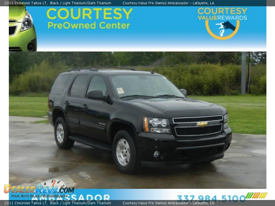2011 Chevrolet Tahoe LT Black / Light Titanium/Dark Titanium Photo #1