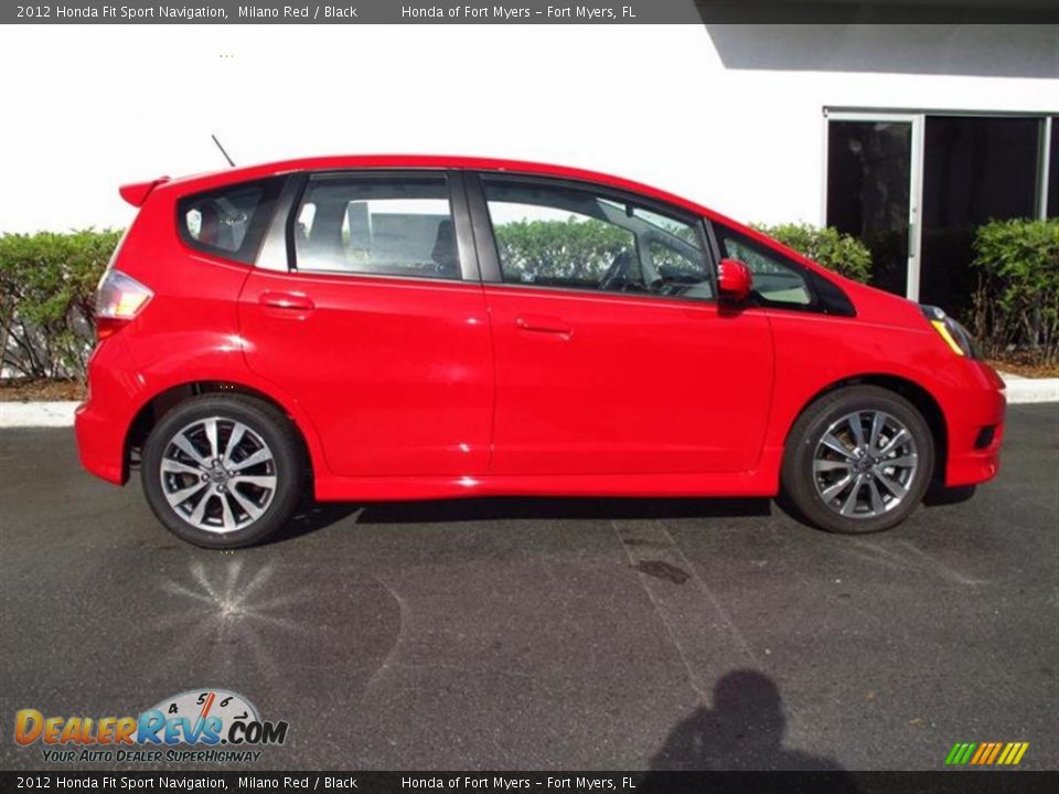 Milano Red 2012 Honda Fit Sport Navigation Photo #2