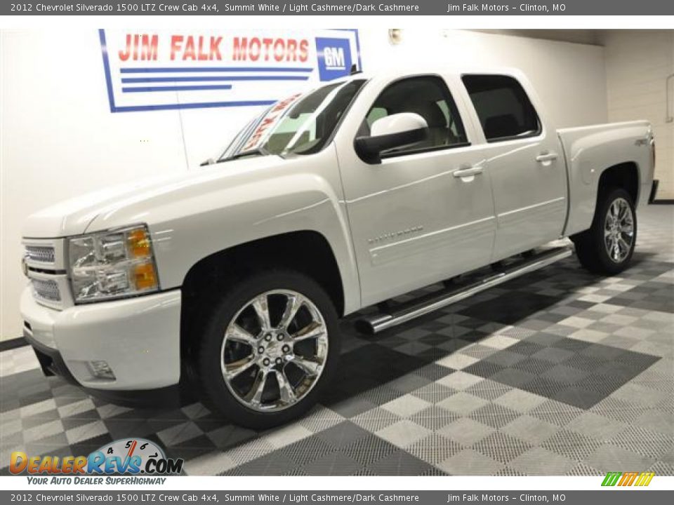 2012 Chevrolet Silverado 1500 LTZ Crew Cab 4x4 Summit White / Light Cashmere/Dark Cashmere Photo #1