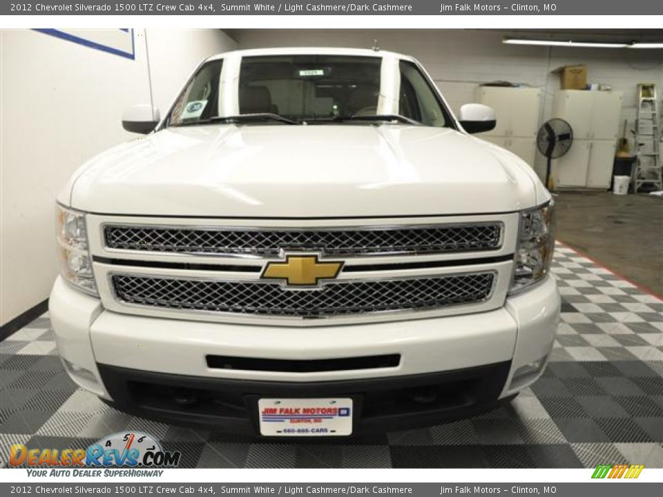 2012 Chevrolet Silverado 1500 LTZ Crew Cab 4x4 Summit White / Light Cashmere/Dark Cashmere Photo #2