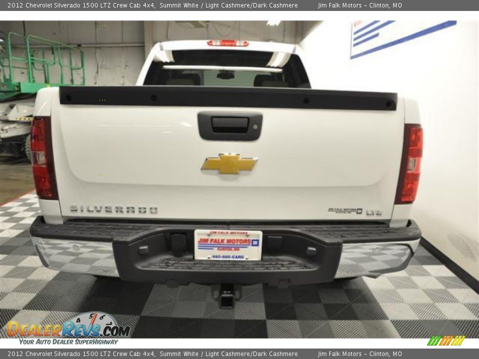 2012 Chevrolet Silverado 1500 LTZ Crew Cab 4x4 Summit White / Light Cashmere/Dark Cashmere Photo #4