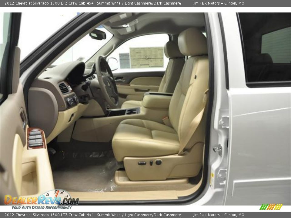 Light Cashmere/Dark Cashmere Interior - 2012 Chevrolet Silverado 1500 LTZ Crew Cab 4x4 Photo #7