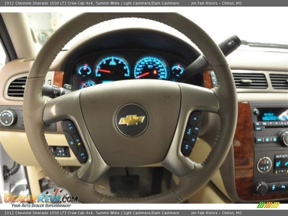 2012 Chevrolet Silverado 1500 LTZ Crew Cab 4x4 Summit White / Light Cashmere/Dark Cashmere Photo #11