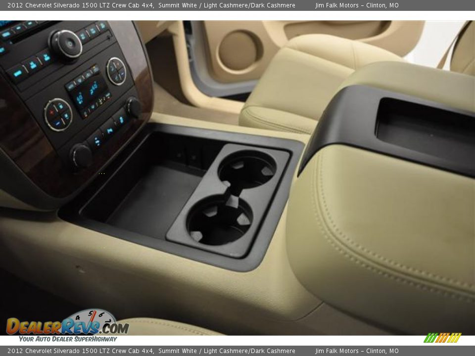 2012 Chevrolet Silverado 1500 LTZ Crew Cab 4x4 Summit White / Light Cashmere/Dark Cashmere Photo #15