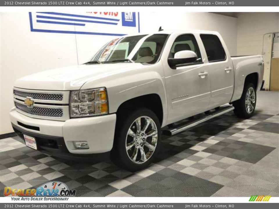 2012 Chevrolet Silverado 1500 LTZ Crew Cab 4x4 Summit White / Light Cashmere/Dark Cashmere Photo #23