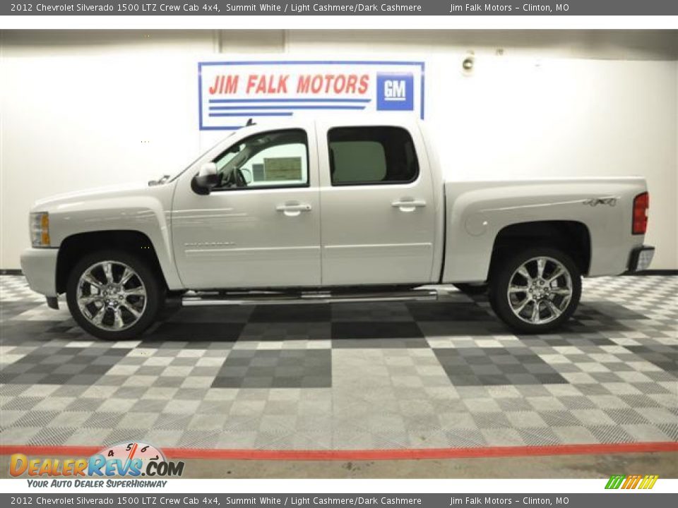 2012 Chevrolet Silverado 1500 LTZ Crew Cab 4x4 Summit White / Light Cashmere/Dark Cashmere Photo #24