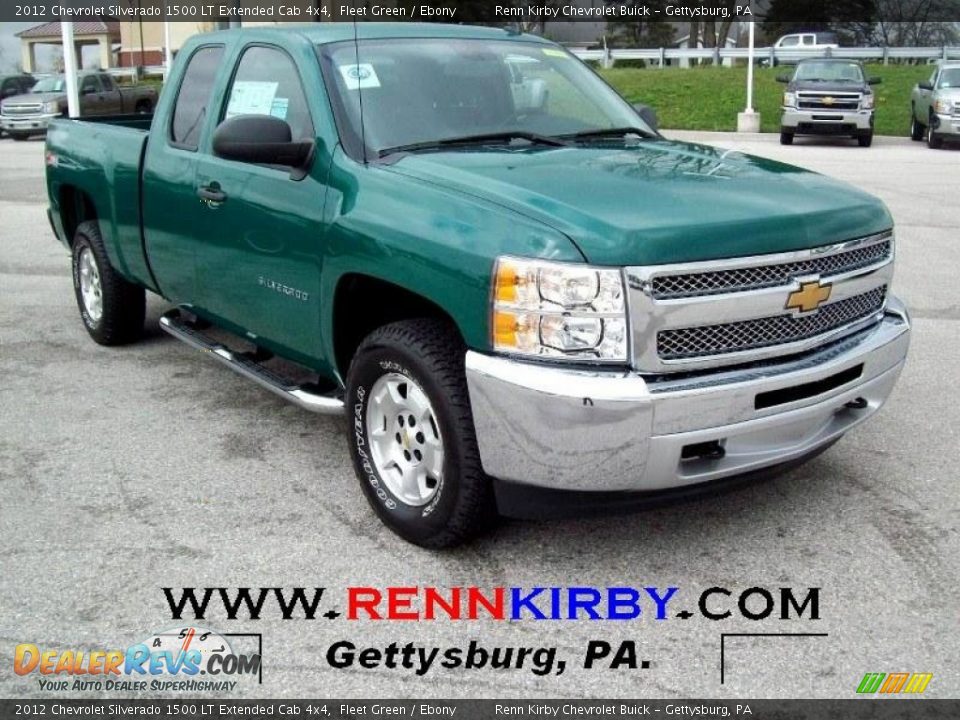 2012 Chevrolet Silverado 1500 LT Extended Cab 4x4 Fleet Green / Ebony Photo #1