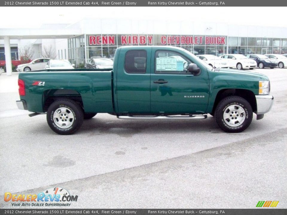 2012 Chevrolet Silverado 1500 LT Extended Cab 4x4 Fleet Green / Ebony Photo #3