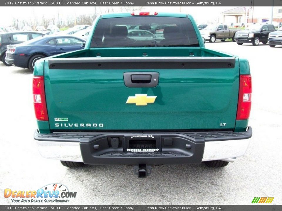 2012 Chevrolet Silverado 1500 LT Extended Cab 4x4 Fleet Green / Ebony Photo #13
