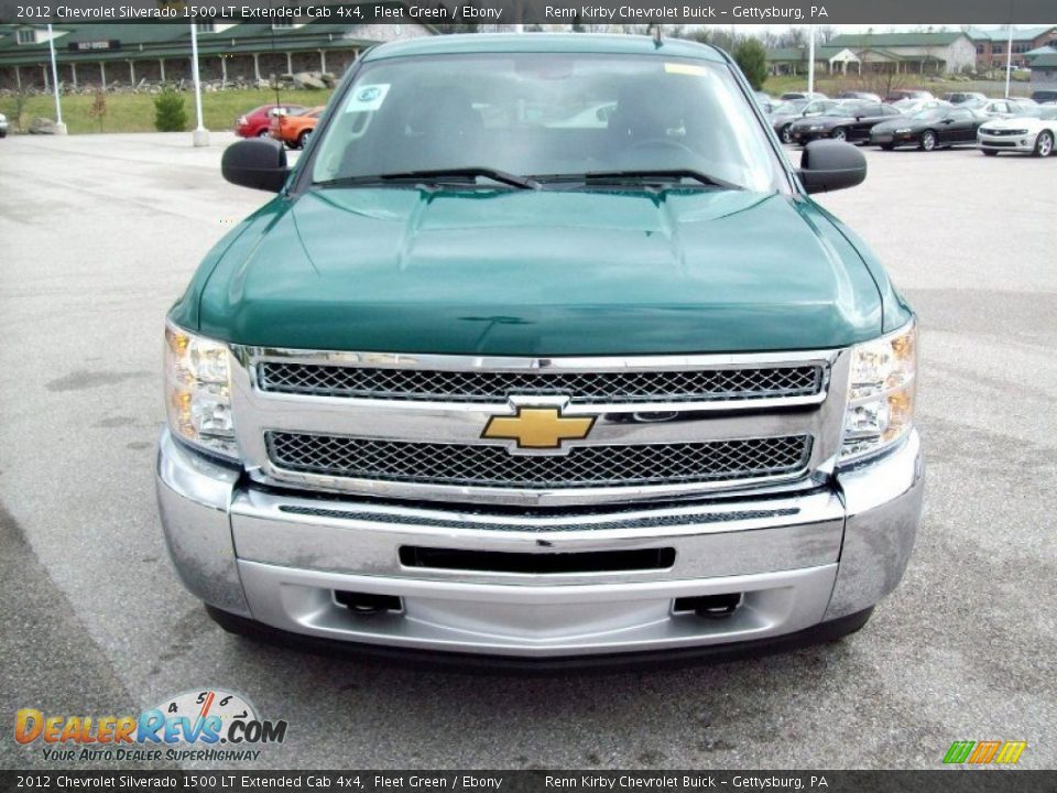 2012 Chevrolet Silverado 1500 LT Extended Cab 4x4 Fleet Green / Ebony Photo #14