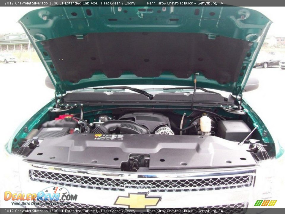 2012 Chevrolet Silverado 1500 LT Extended Cab 4x4 Fleet Green / Ebony Photo #15
