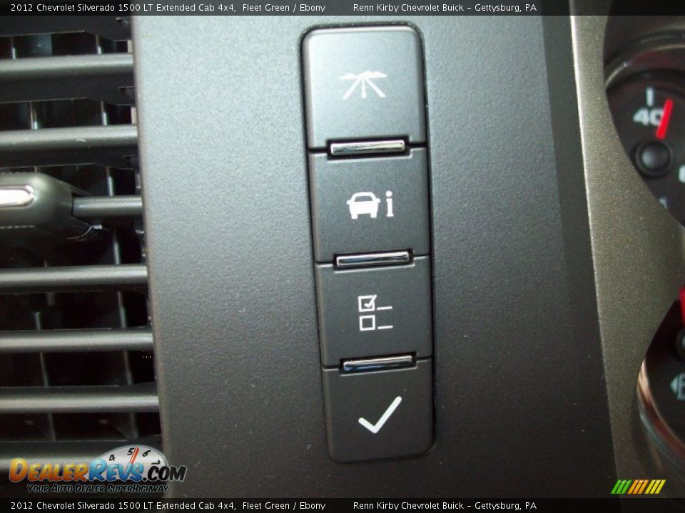 2012 Chevrolet Silverado 1500 LT Extended Cab 4x4 Fleet Green / Ebony Photo #24