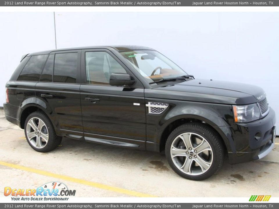 Santorini Black Metallic 2012 Land Rover Range Rover Sport Autobiography Photo #2