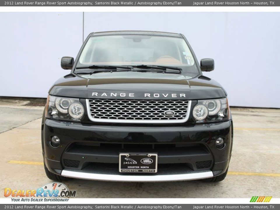 2012 Land Rover Range Rover Sport Autobiography Santorini Black Metallic / Autobiography Ebony/Tan Photo #7