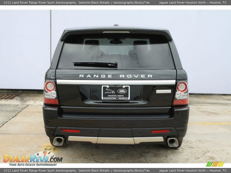 2012 Land Rover Range Rover Sport Autobiography Santorini Black Metallic / Autobiography Ebony/Tan Photo #10