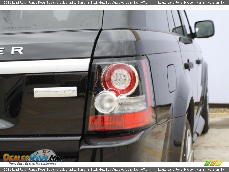 2012 Land Rover Range Rover Sport Autobiography Santorini Black Metallic / Autobiography Ebony/Tan Photo #11