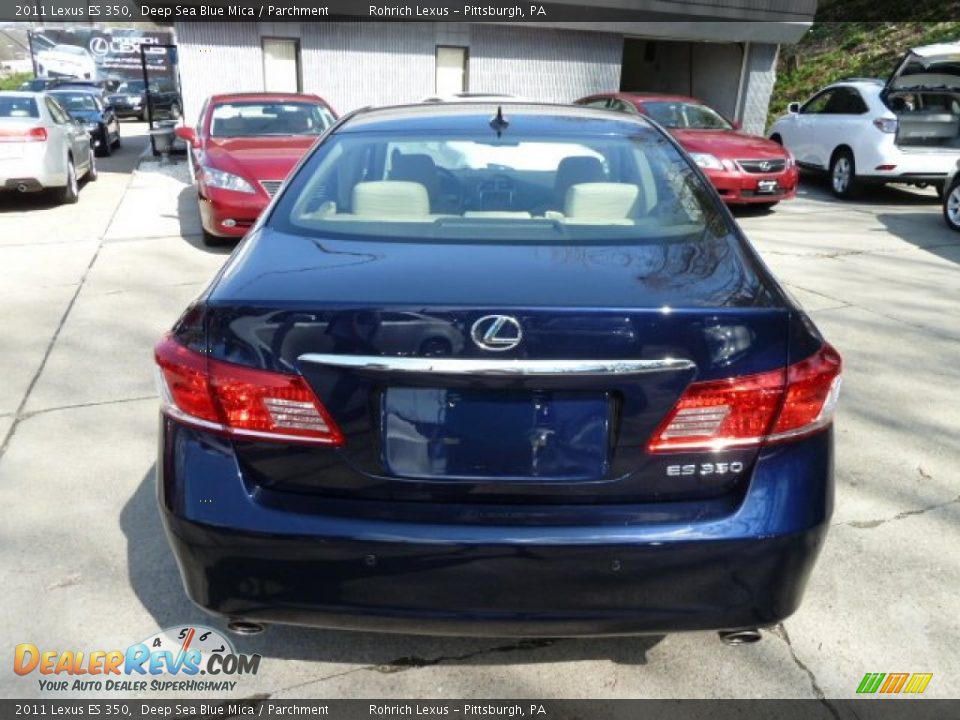 2011 Lexus ES 350 Deep Sea Blue Mica / Parchment Photo #3