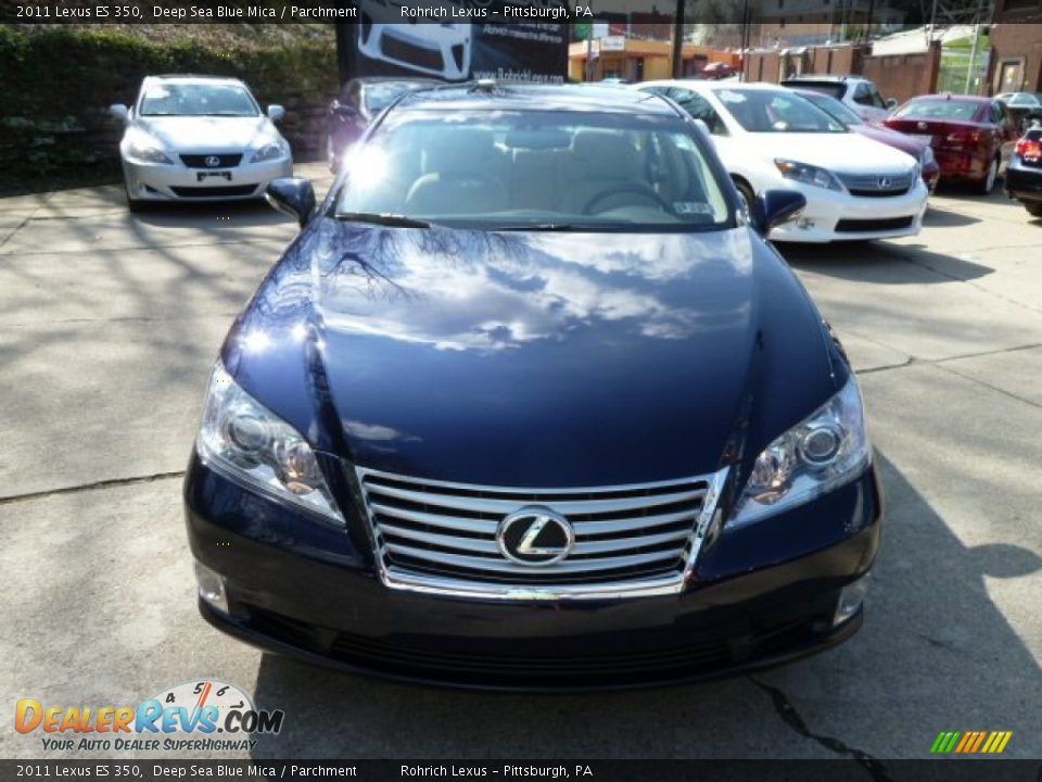 2011 Lexus ES 350 Deep Sea Blue Mica / Parchment Photo #7