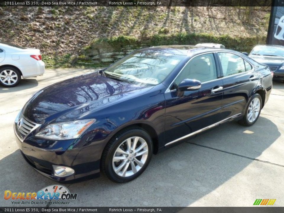 2011 Lexus ES 350 Deep Sea Blue Mica / Parchment Photo #8