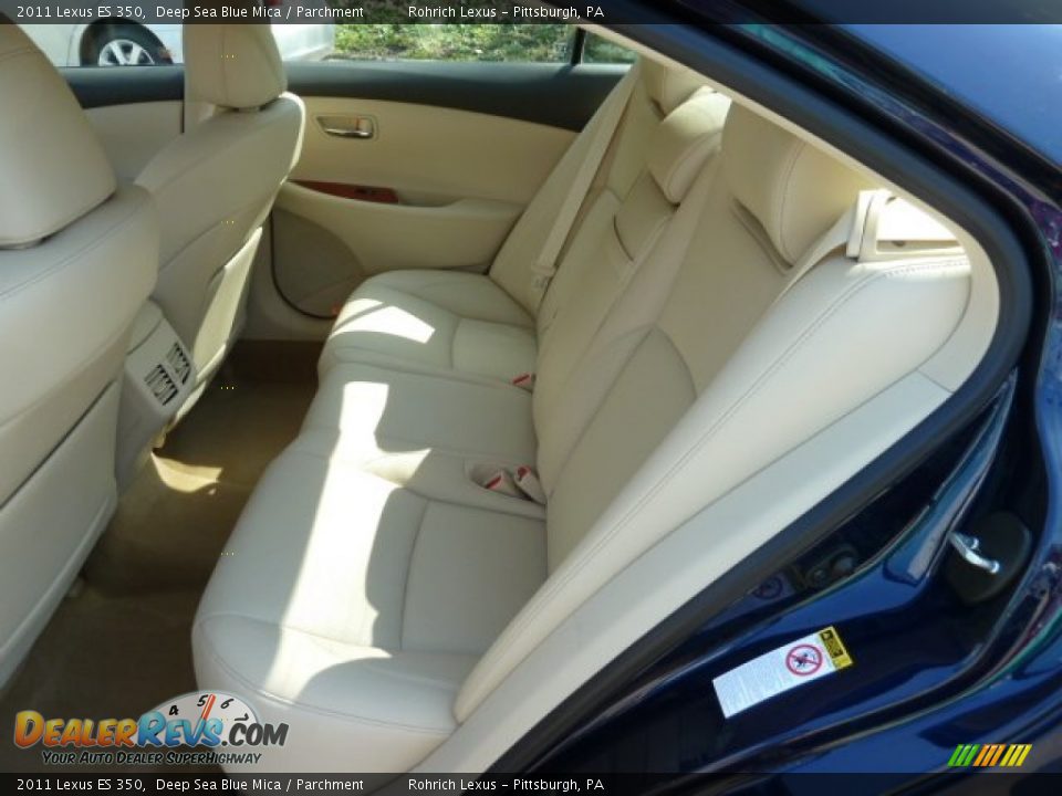 2011 Lexus ES 350 Deep Sea Blue Mica / Parchment Photo #11