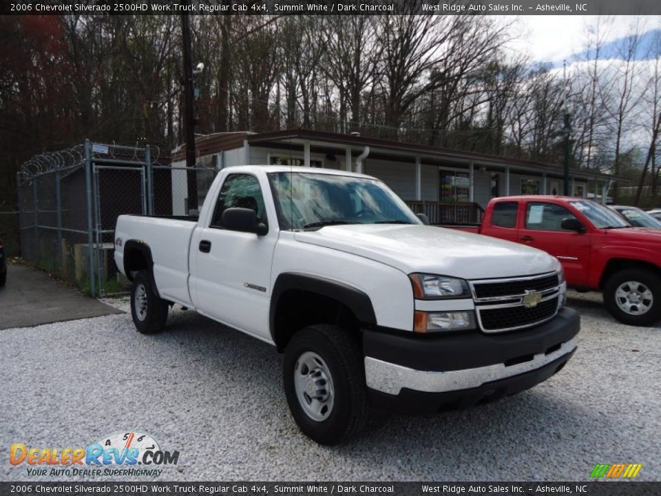 2006 Chevrolet Silverado 2500HD Work Truck Regular Cab 4x4 Summit White / Dark Charcoal Photo #1