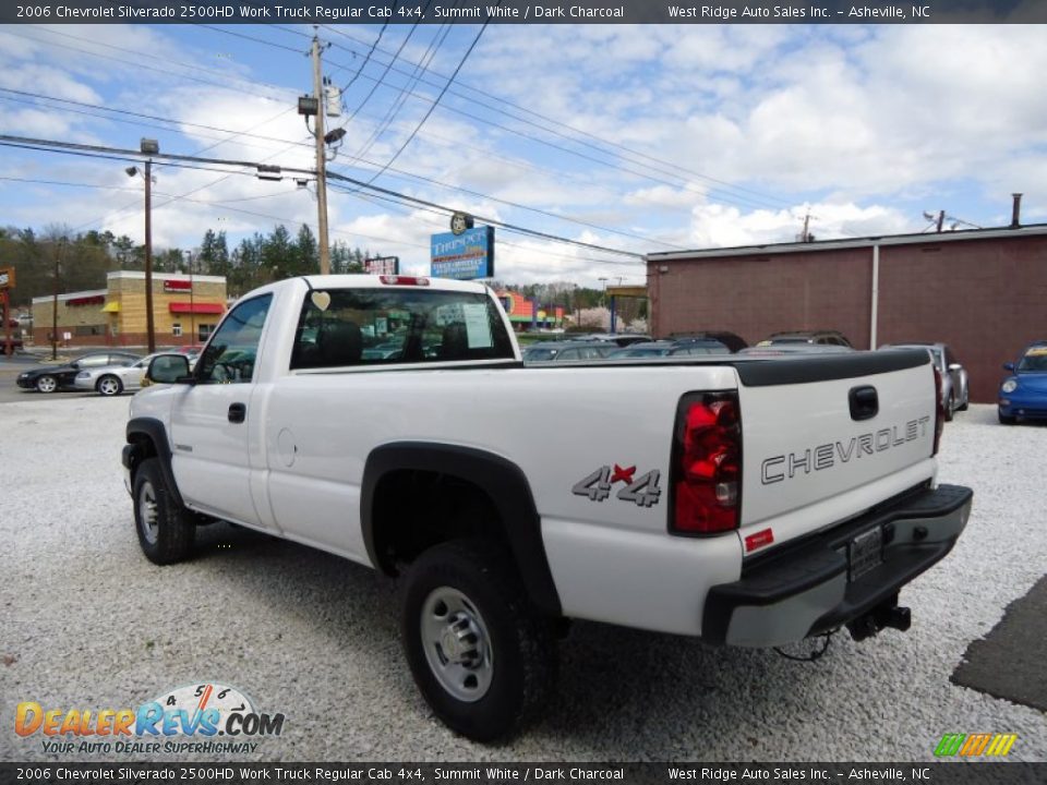 2006 Chevrolet Silverado 2500HD Work Truck Regular Cab 4x4 Summit White / Dark Charcoal Photo #4