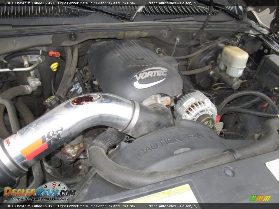 2001 Chevrolet Tahoe LS 4x4 Light Pewter Metallic / Graphite/Medium Gray Photo #28