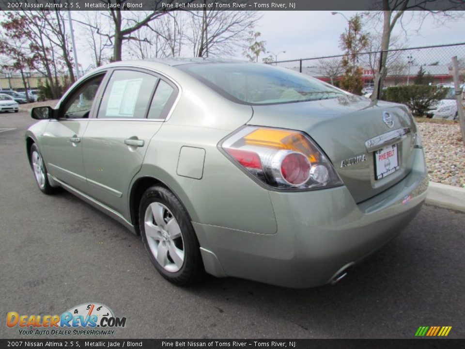 2007 Nissan Altima 2.5 S Metallic Jade / Blond Photo #5