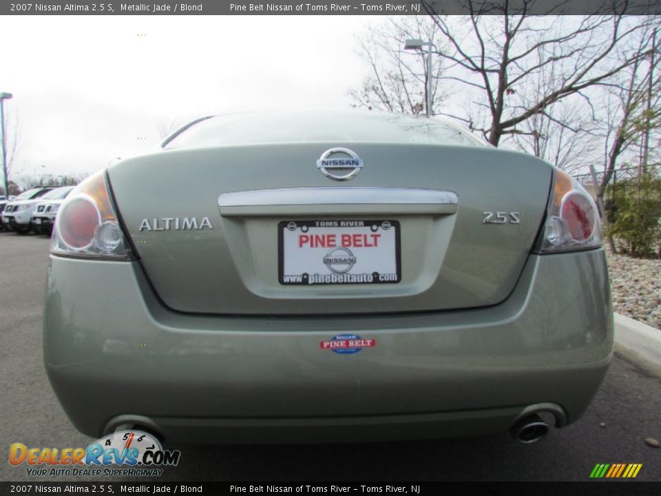 2007 Nissan Altima 2.5 S Metallic Jade / Blond Photo #6